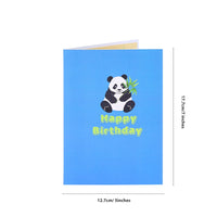 Panda Birthday Flip Pop Up Card