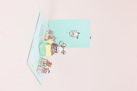Pochacco Gift Box Birthday 3D Pop Up Card