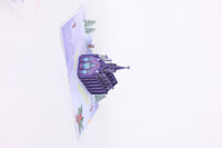 Blue Cathedral 3D Pop Up Card