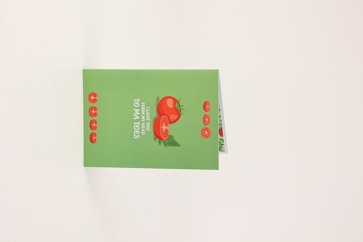 Tomato Head To Toe Love You 3D Pop Up Card
