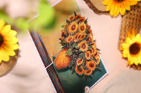 Sunflower Flower Vase 3D Pop Up Card