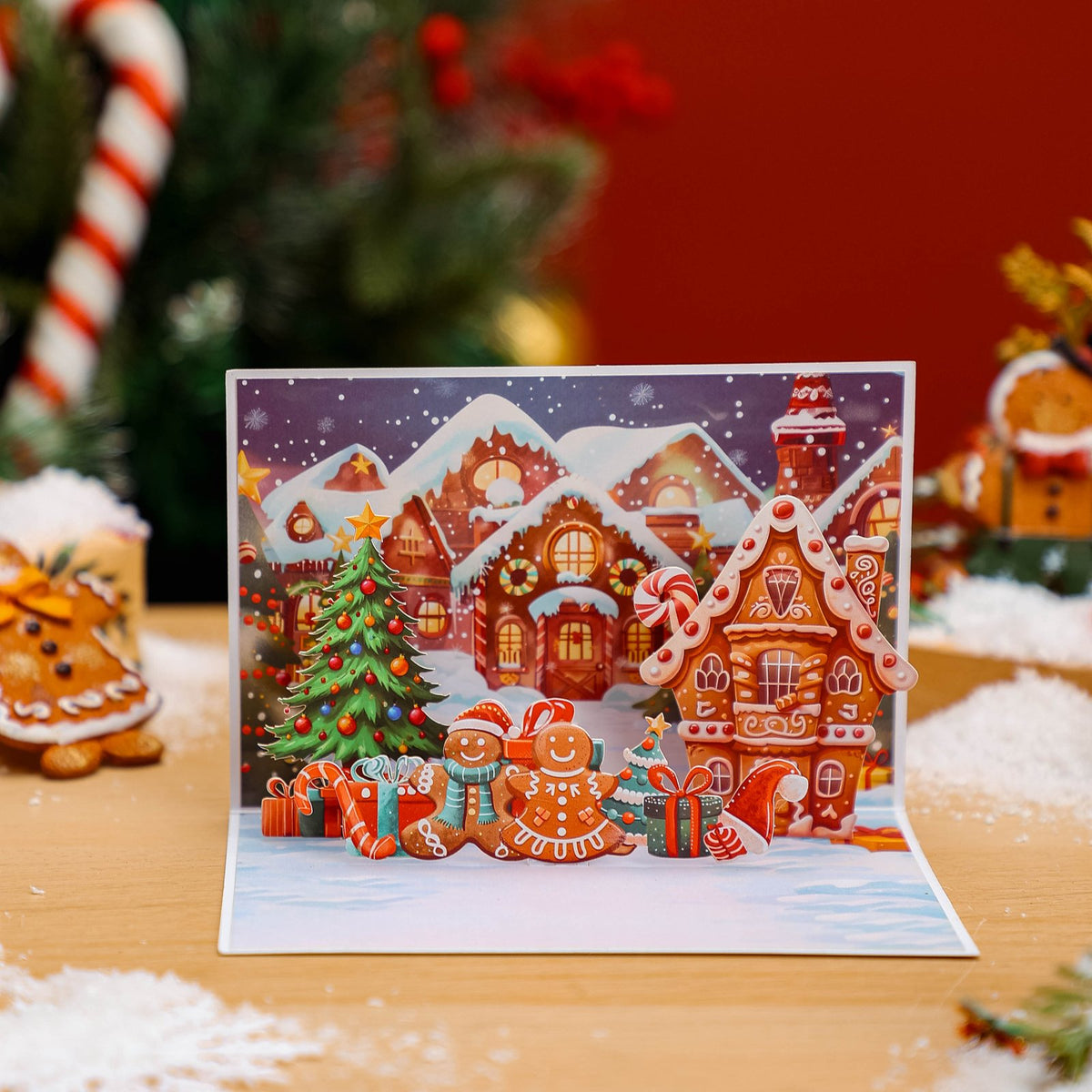Christmas Sleigh Gift Flip Pop Up Card