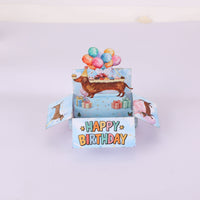 Dog Birthday Box Card