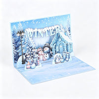 Winter Snowman Greeting Card
