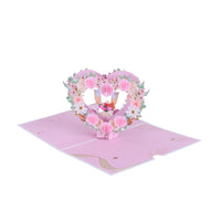 Heart Wedding 3D Pop Up Card