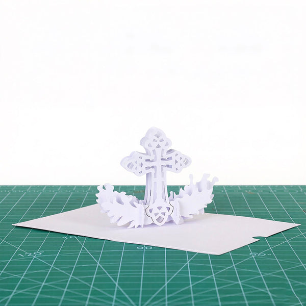 3D Pop Up Celtic Cross Greeting Card