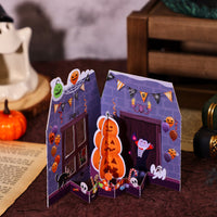 Halloween Pumpkin Open Door Card