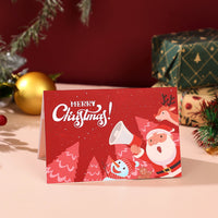 Santa Claus Trumpet Flip Pop Up Card Red