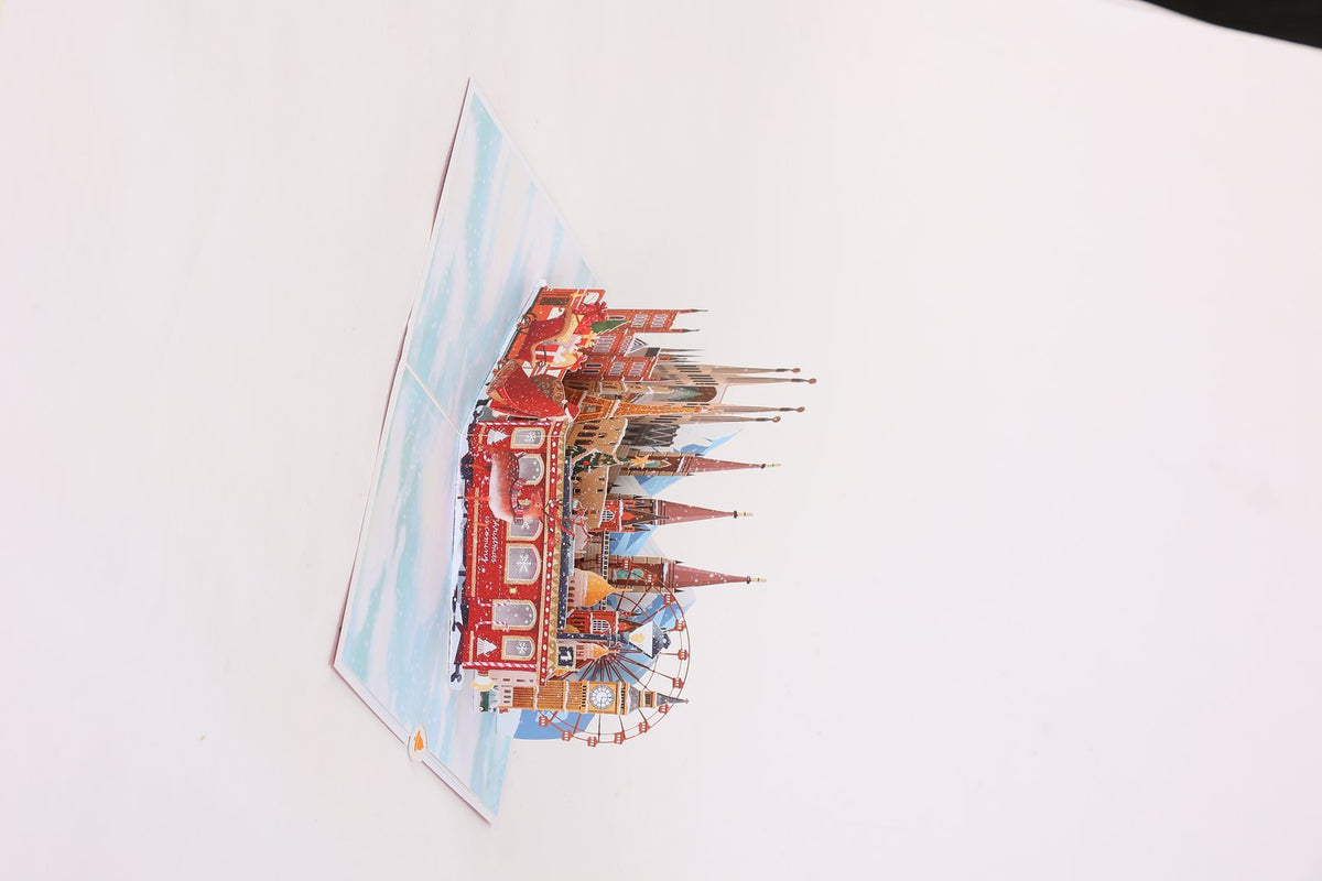 Christmas Ornaments Flip Pop Up Card