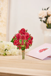 Rose Vase Pop Up Card