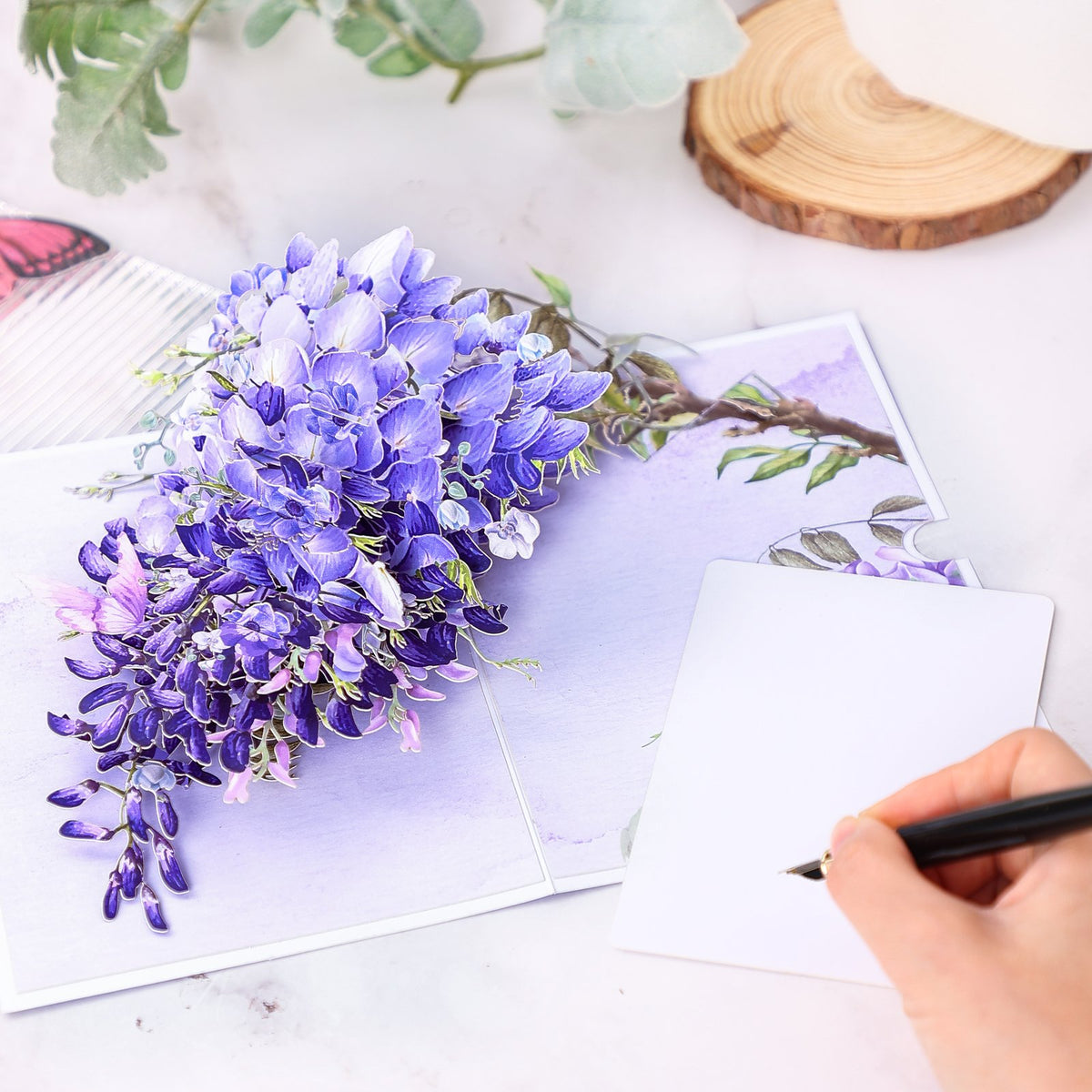 Wisteria Trellis 3D Pop Up Card