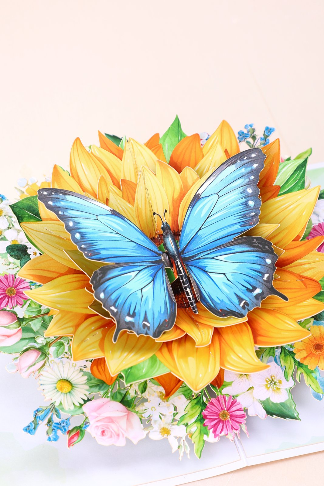Sunflower Butterfly Greeting Card