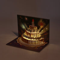 Fireworks LED Lights & Music Birthday Greeting Card