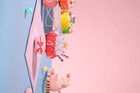 Cat Strawberry Cupcake 3D Pop Up Card
