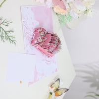 Pink Daisy Flower Cart 3D Pop Up Card