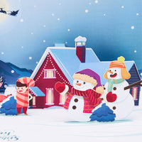 Christmas Snowman 3D Pop Up Card