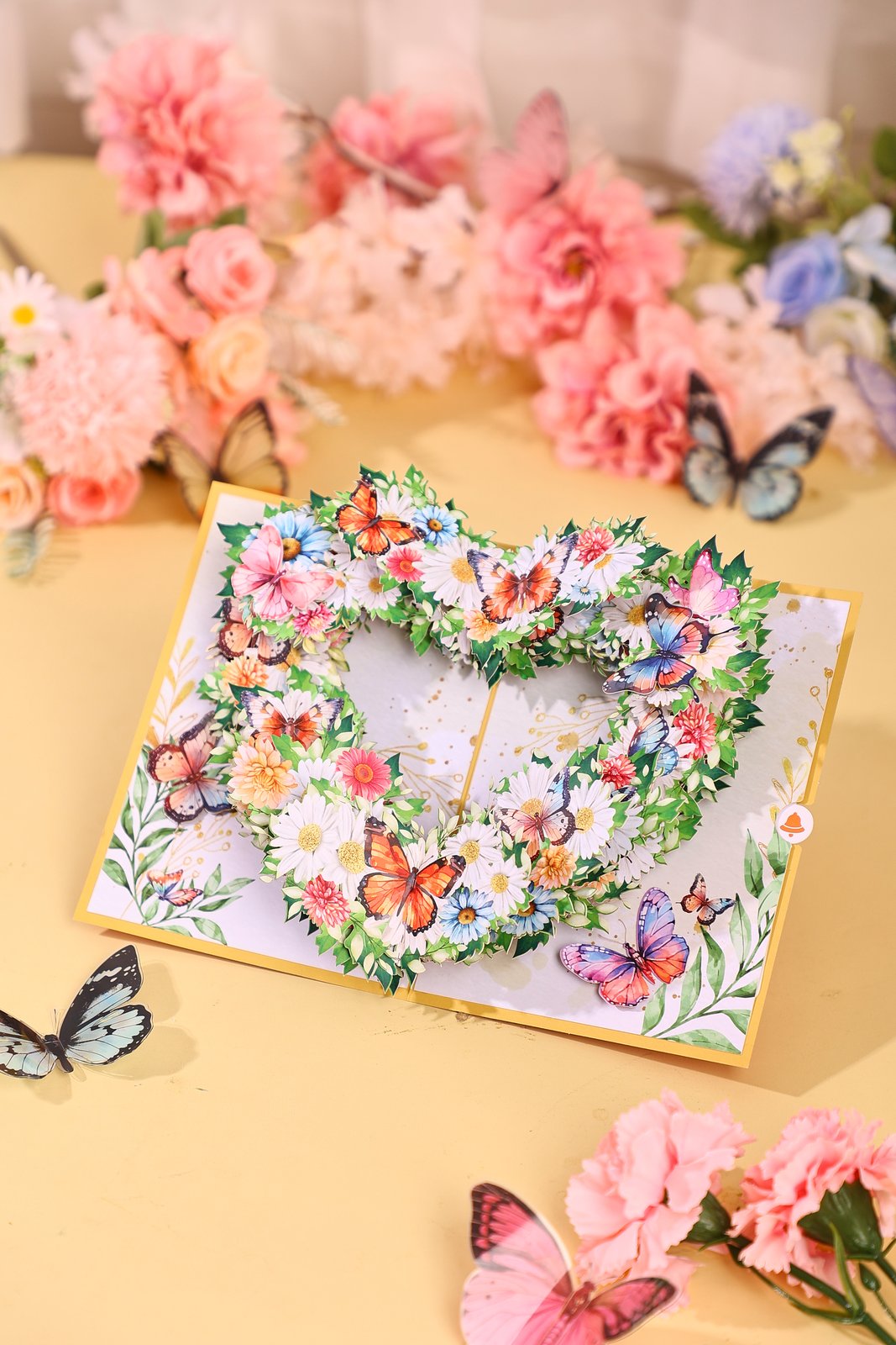 Heart Butterfly Greeting Card