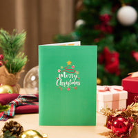 Santa Claus Climbing Christmas Tree 3D Pop Up Card