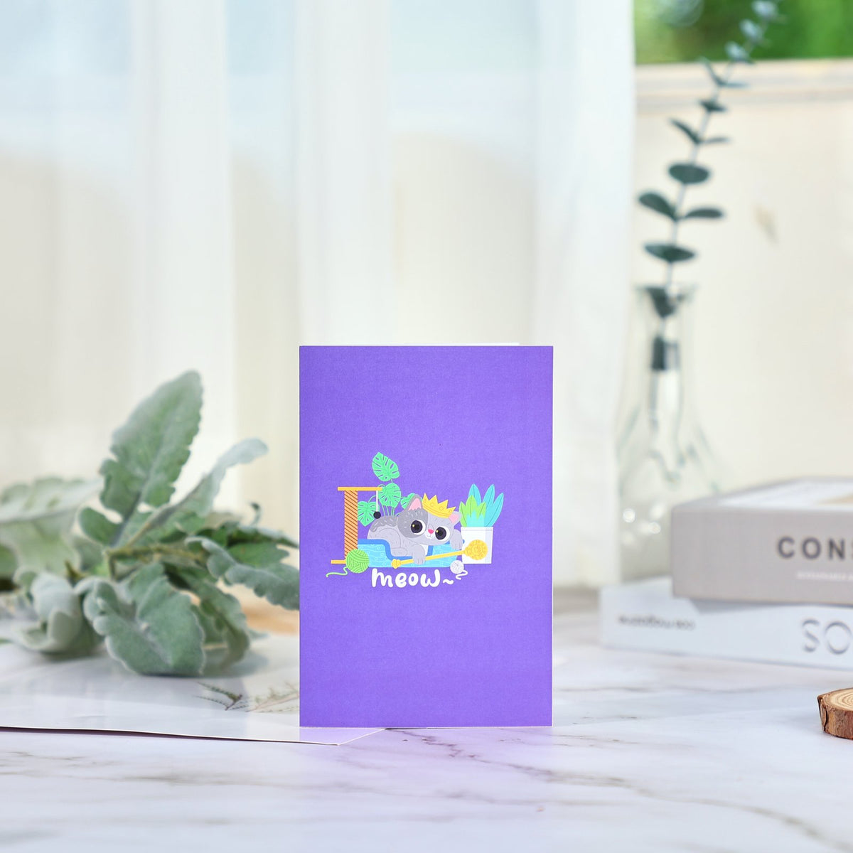 Cat Celebration Birthday Greeting Card