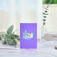 Cat Celebration Birthday Greeting Card