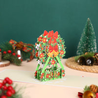 Christmas Ferris Wheel Flip Pop Up Card Large