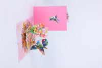 Tulip Hummingbird Greeting Card