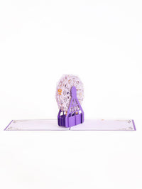 Lavender Crystal Ball Card