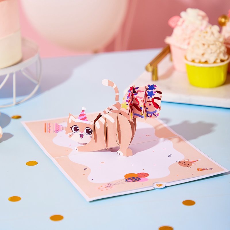 Cat Compliment Birthday Greeting Card
