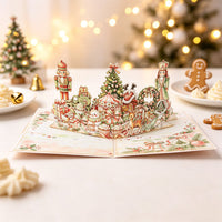 Pink Cute Christmas 3D Pop Up Card