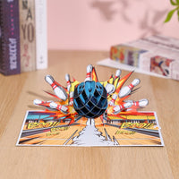 Bowling Strike 3D Pop Up Card