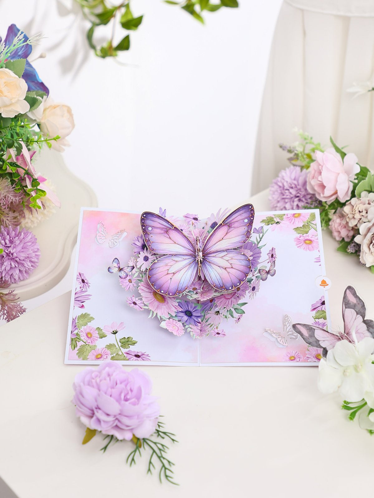 Daisy Butterfly 3D Pop Up Card