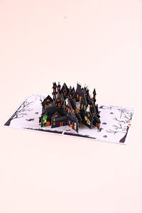 Wearable Haunted House Greeting Card