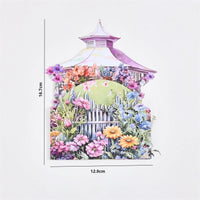 Bulk Order 3D Pop-Up Card Deer & Floral Gazebo Design Gift for All Occasions Greeting Card