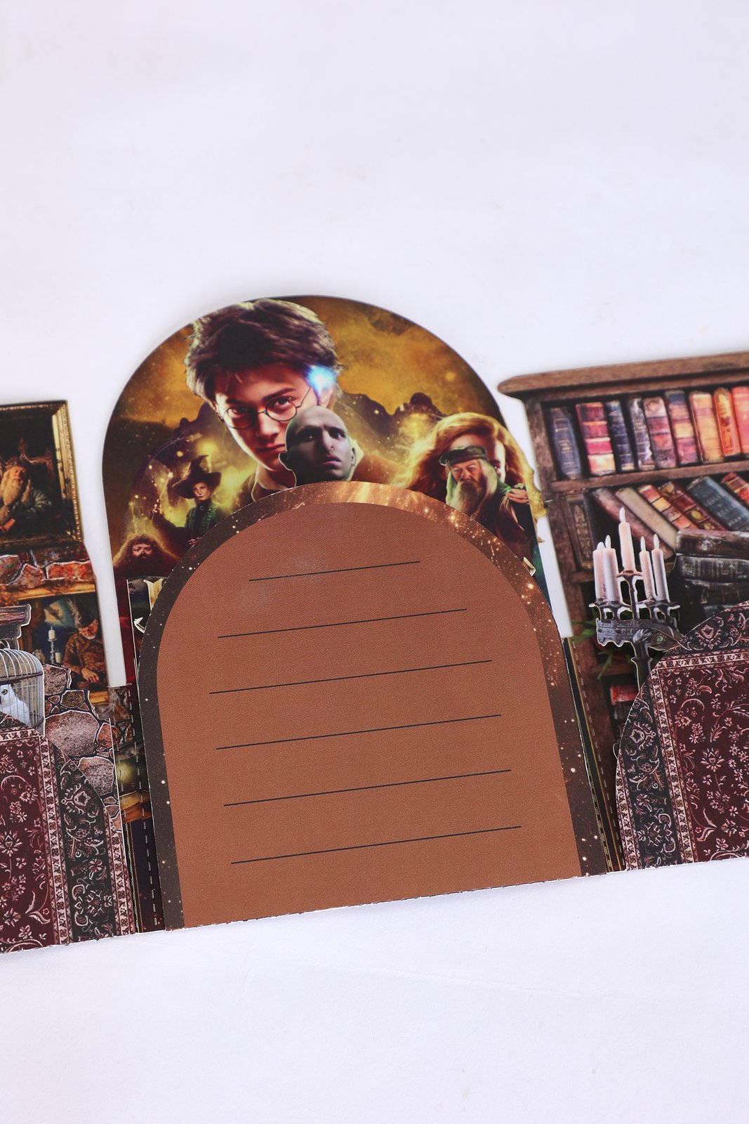 Vintage Fireplace Flip Pop Up Card