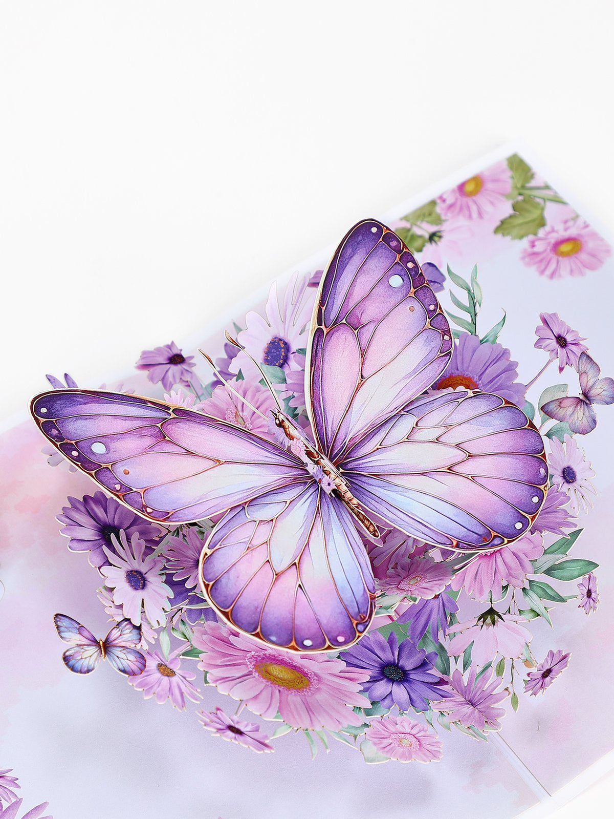 Daisy Butterfly 3D Pop Up Card