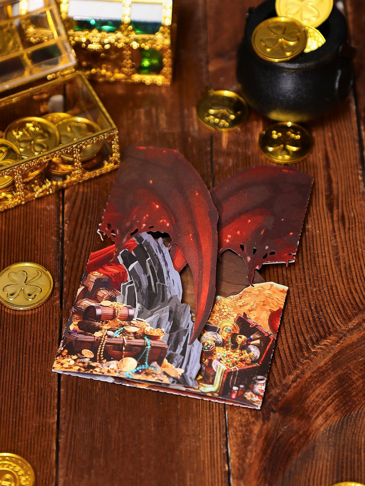 Red Fire Dragon 3D Pop Up Card