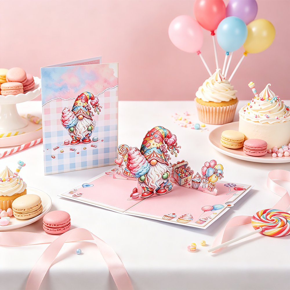 Candy Gnome Greeting Card