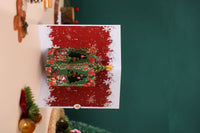 Red Christmas Tree Flip Pop Up Card