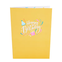LED Lights & Music Teddy Bear Birthday 3D Pop Up Card