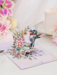 Hummingbird Lily Greeting Card