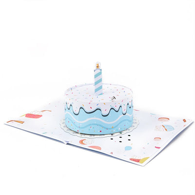 LED Lights & Music Birthday Cake Pop Up Card