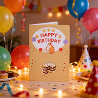Egg Yellow Cat Greeting Card