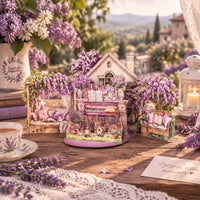 Flower Book House Double Door Pop Up Card