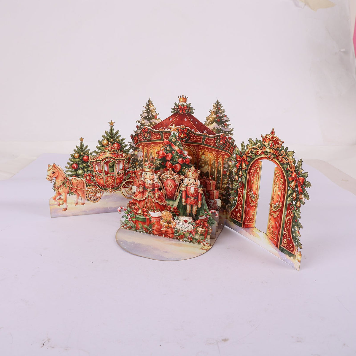 Christmas Nutcracker Double Door Pop Up Card