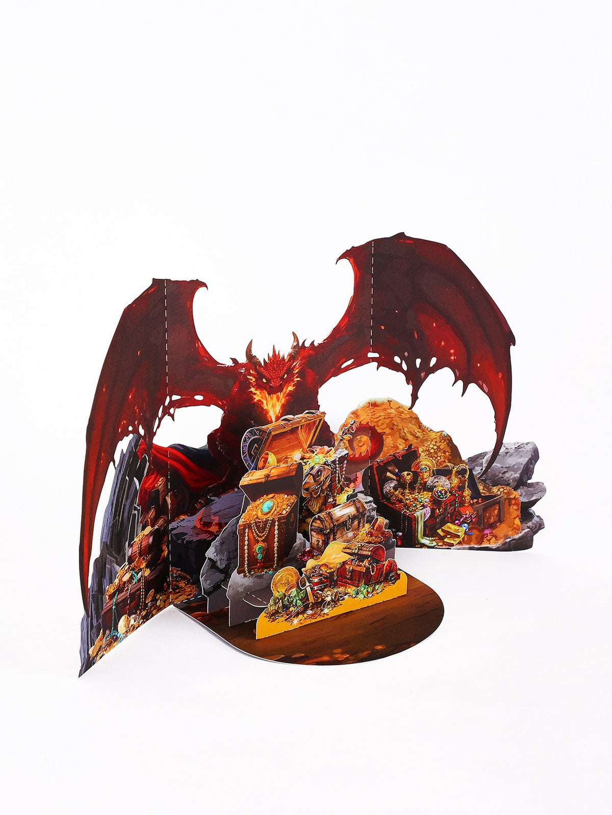 Red Fire Dragon 3D Pop Up Card