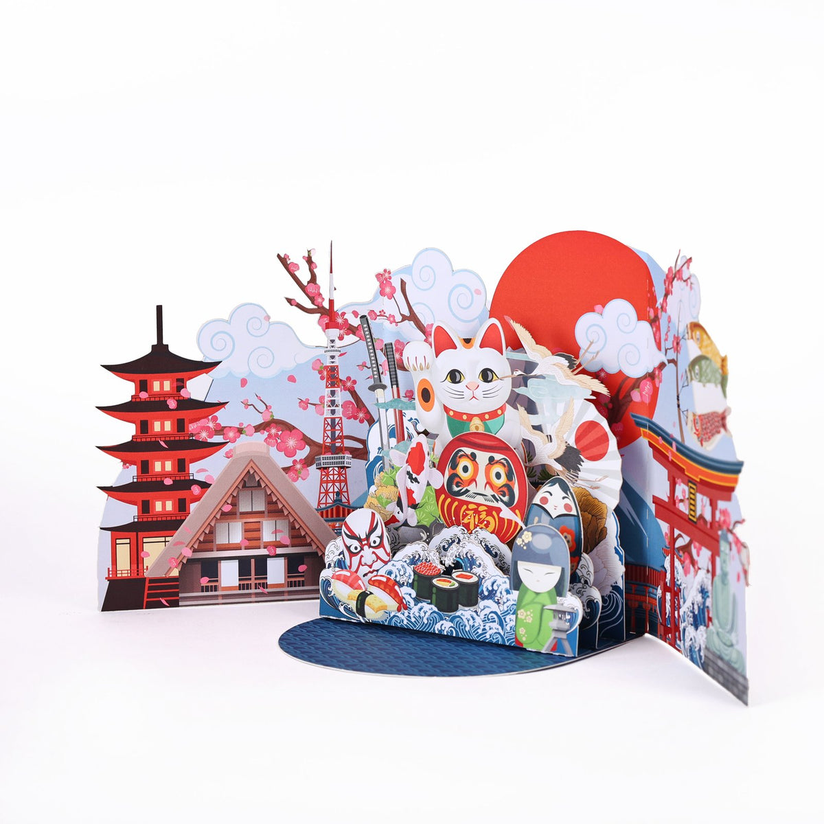 Japan City 3D Pop Up Card