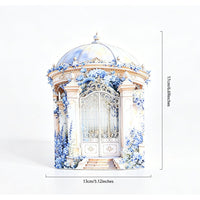 Blue Rose Garden Greeting Card