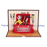 Father's Day Toolbox 3D Pop Up Card