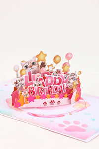 Kitten Party Birthday Greeting Card