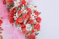 Red Rose Branch 3D Pop Up Card